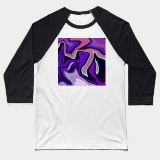 Acrylic pour purple Baseball T-Shirt